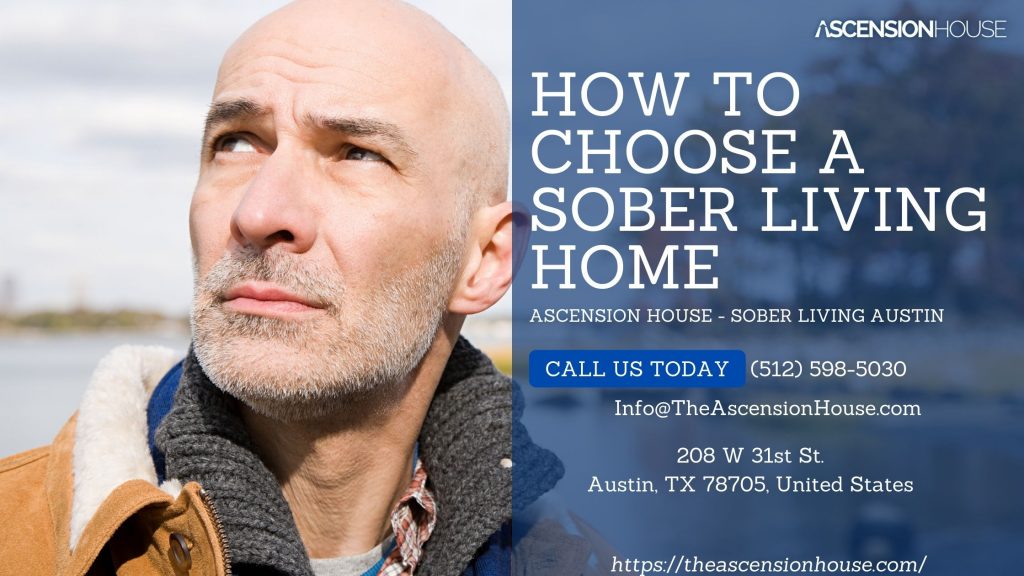 a man thinking about the right sober living home